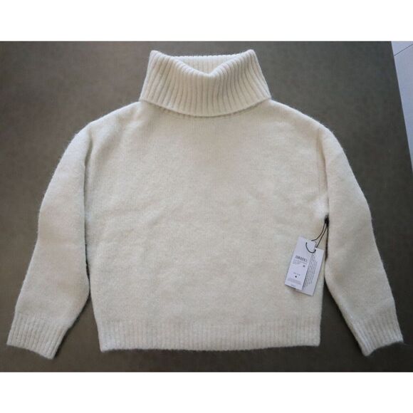 UGG 1131507 101 Womens Sz XS Cream/Beige Lylah Roll Neck Wool Blend Sweater - Picture 3 of 10
